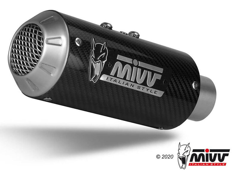 MIVV MK3 Carbon Stainless Steel Slip-On Exhaust '18-'20 Aprilia Tuono V4 1100