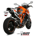 MIVV MK3 Black Stainless Steel Slip-On Exhaust '14-'19 KTM 1290 Superduke