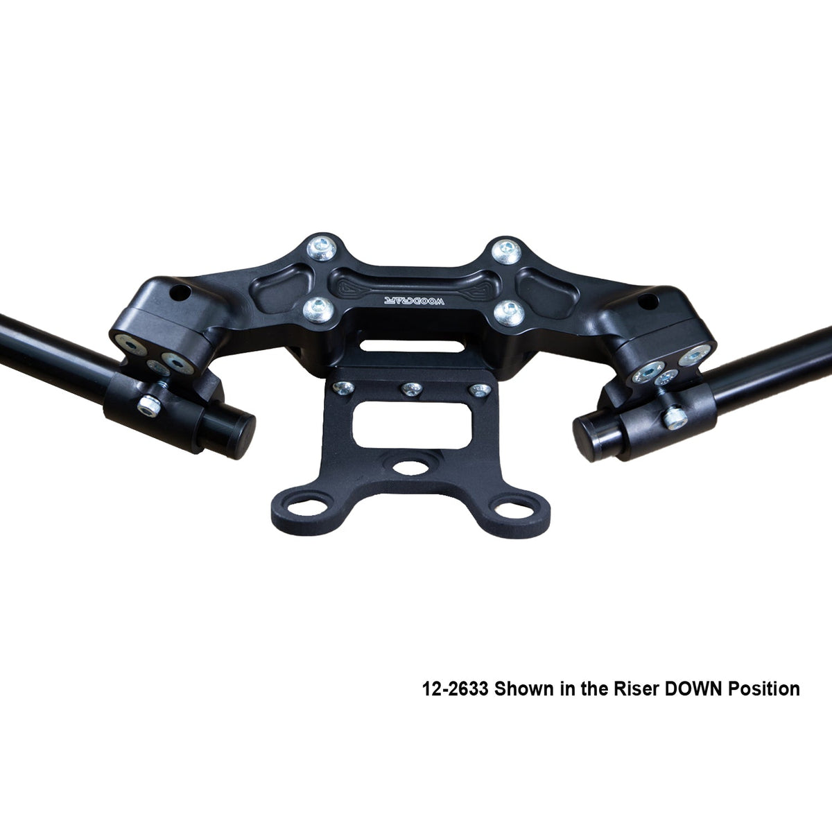 Woodcraft Clip-On Adapter Plate w/ Gauge Mount 18-21 Ducati Monster 797/821 | 1.5 inch Standard Rise w/ BXL Bars