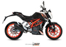 MIVV Suono Black Stainless Steel Full System Exhaust '13-'16 KTM 390 Duke