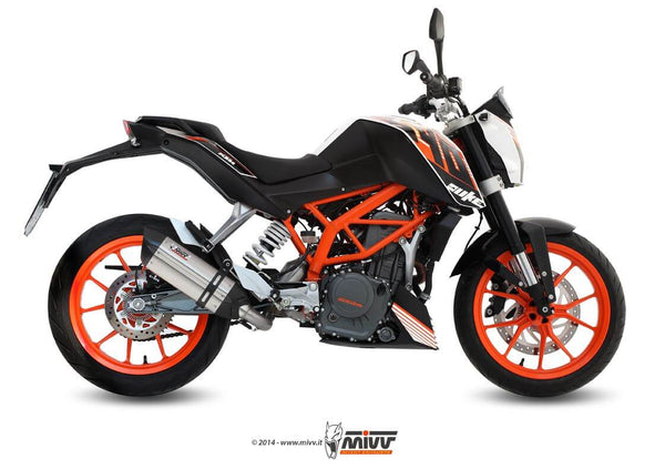 MIVV Suono Stainless Steel Full System Exhaust '13-'16 KTM 390 Duke