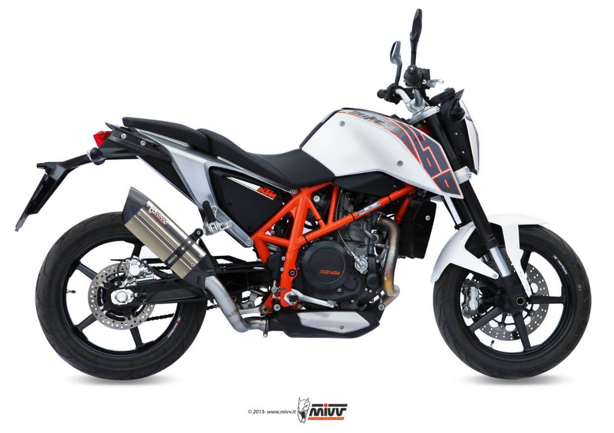 MIVV Suono Stainless Steel Slip-On Exhaust '12-'18 KTM 690 Duke