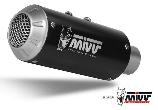 MIVV MK3 Black Stainless Steel Slip-On Exhaust '18-'23 KTM 790/890 Duke