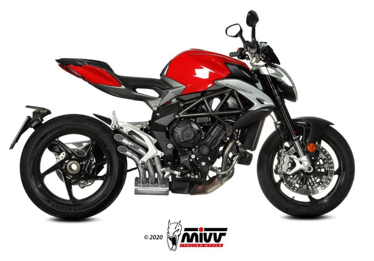 MIVV Speed Edge Stainless Steel Slip-On Exhaust '17-'23 MV Agusta Brutale 800 RR