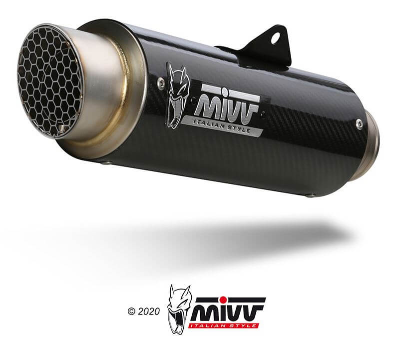 MIVV GP Pro Carbon Slip-On Exhaust '17-'20 Suzuki GSX-250 R