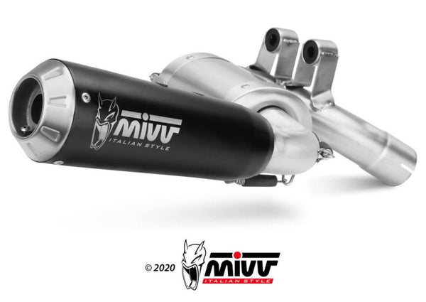 MIVV X-M1 Black Stainless Steel Slip-On Exhaust '20-'23 BMW F 900 R