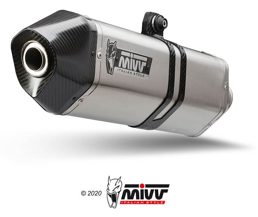 MIVV Speed Edge Stainless Steel Slip-On Exhaust '08-'17 Suzuki Hayabusa