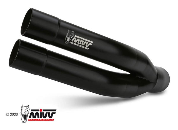 MIVV Double Gun Black Stainless Steel Slip-On Exhaust '15-'20 Suzuki GSX-S 1000/F
