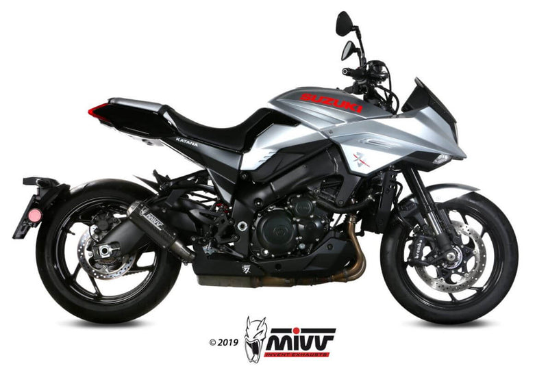 MIVV MK3 Carbon Slip-On Exhaust '19-'23 Suzuki Katana