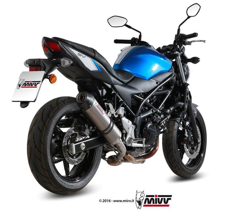 MIVV Oval Titanium Slip-On Exhaust '16-'23 Suzuki SV 650/X