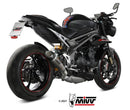 MIVV X-M5 Titanium Slip-On Exhaust '18-'20 Triumph Speed Triple 1050 R/S/RS