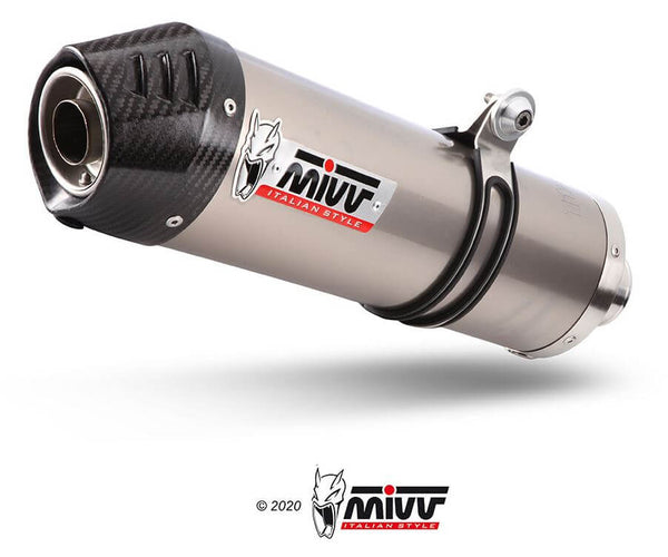 MIVV Oval Titanium Slip-On Exhaust '11-'16 Triumph Tiger 800 XC/XR/XRX/XCX/XRT/XCA