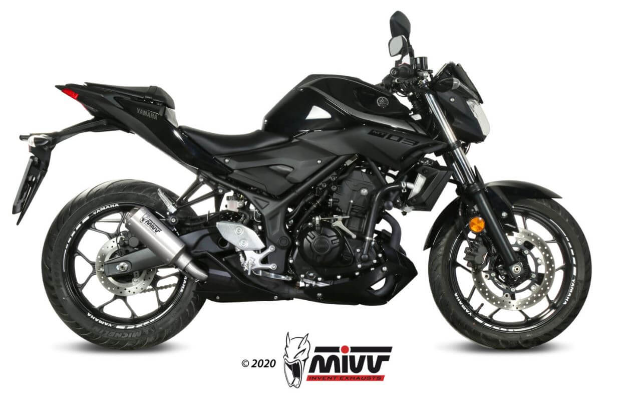 MIVV MK3 Stainless Steel Slip-On Exhaust '16-'23 Yamaha MT-03