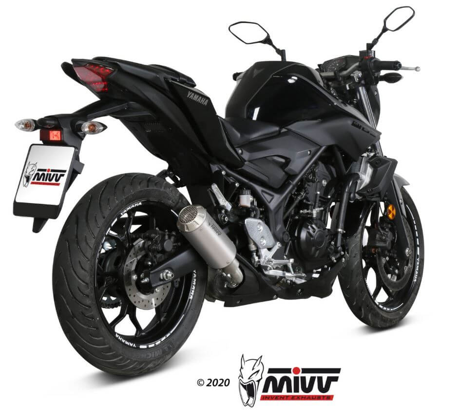 MIVV MK3 Stainless Steel Slip-On Exhaust '16-'23 Yamaha MT-03