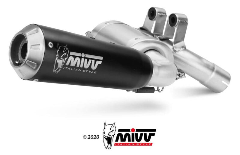 MIVV X-M1 Black Stainless Steel Slip-On Exhaust '20-'23 BMW F 900 XR