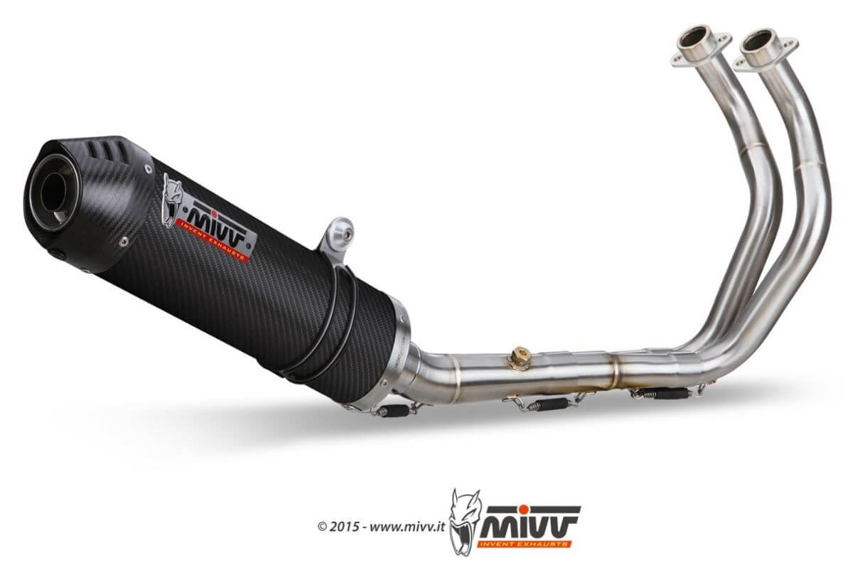 MIVV Oval Carbon Full System Exhaust '21-'23 Yamaha MT/FZ-07