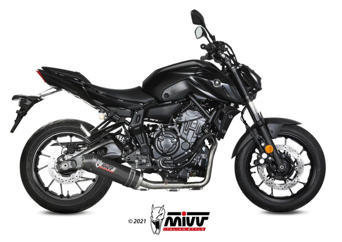 MIVV Oval Carbon Full System Exhaust '21-'23 Yamaha MT/FZ-07