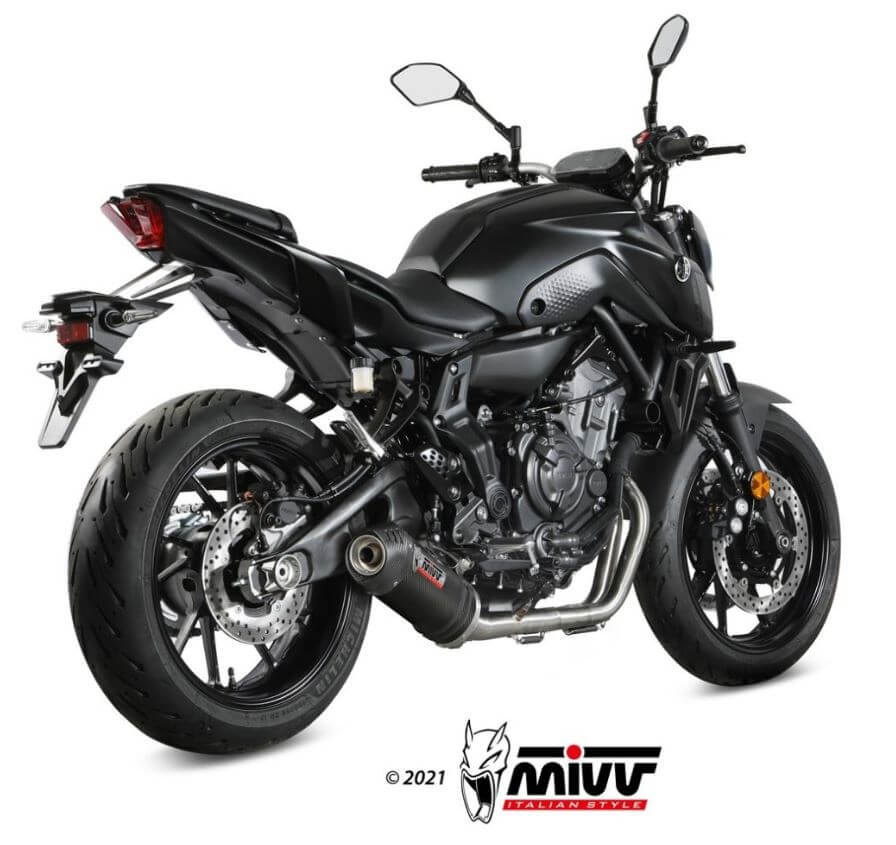MIVV Oval Carbon Full System Exhaust '21-'23 Yamaha MT/FZ-07