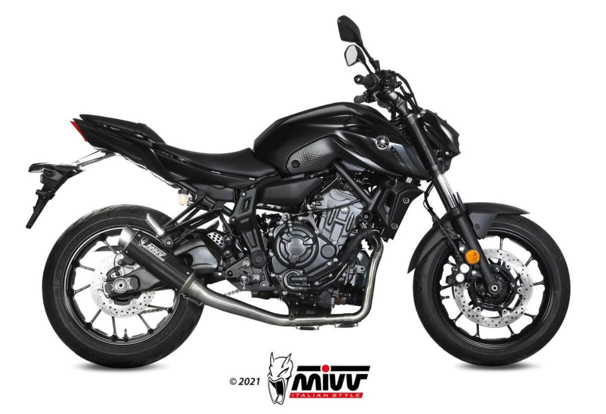 MIVV GP Pro Carbon Full System Exhaust '21-'23 Yamaha MT/FZ-07