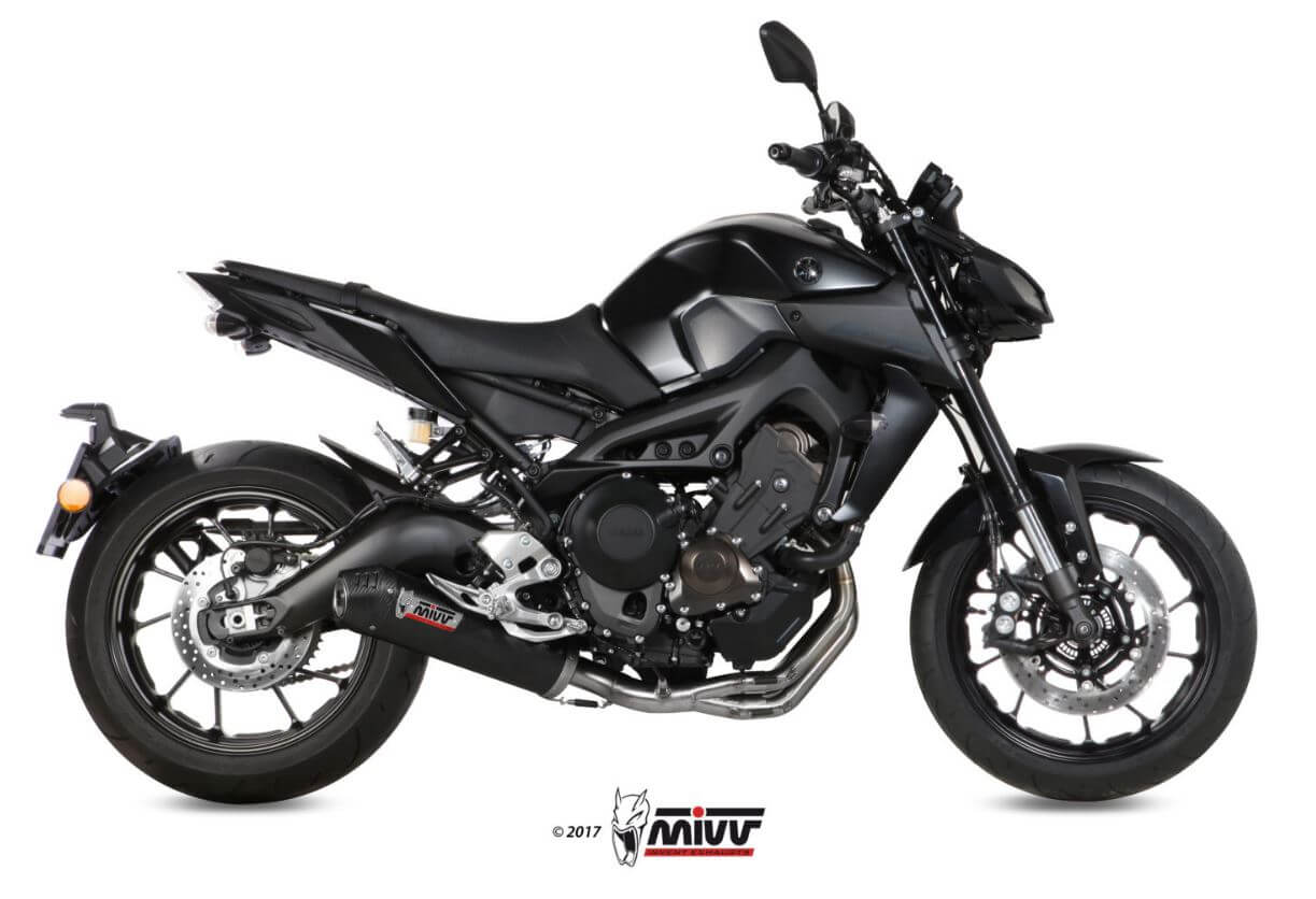 MIVV Oval Carbon Full System Exhaust '13-'20 Yamaha MT/FZ-09/SP