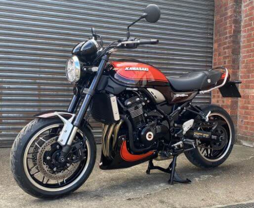 Pyramid Belly Pan '18-'20 Kawasaki Z900 RS | Candytone Brown/Orange