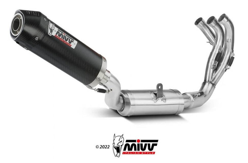 MIVV Oval Carbon Full System Exhaust '21-'23 Yamaha Tracer 9/GT