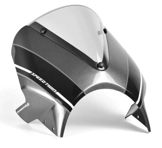 Pyramid Fly Screen '19-'23 Triumph Speed Twin 1200 | Metallic Ice/ Grey
