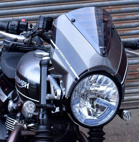 Pyramid Fly Screen '19-'23 Triumph Speed Twin 1200 | Metallic Ice/ Grey
