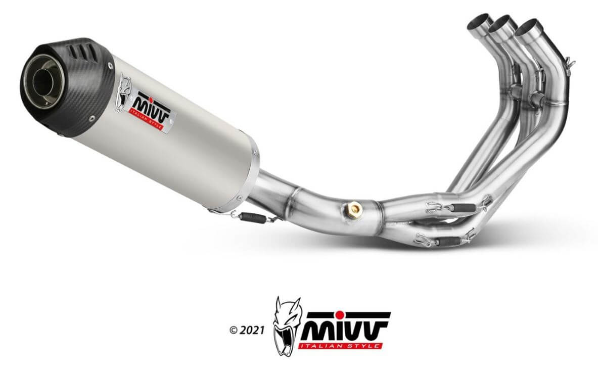 MIVV Oval Titanium Full System Exhaust '15-'20 Yamaha Tracer 900/GT