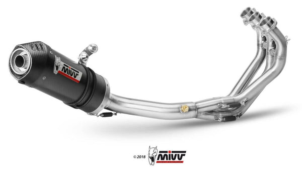 MIVV Oval Carbon Full System Exhaust '16-'20 Yamaha XSR 900