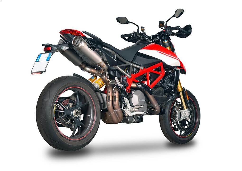 Spark Double Grid-O Titanium Slip-On Exhaust '19-'23 Ducati Hypermotard 950