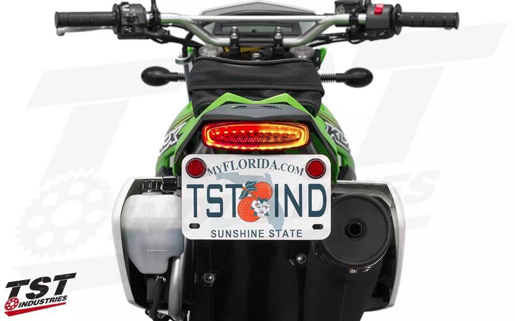 TST Integrated Tail Light + Fender Eliminator '21-'23 Kawasaki KLX300/SM