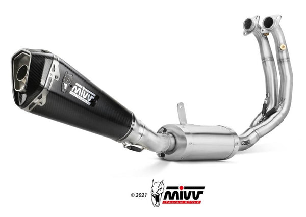 MIVV Delta Race Carbon Stainless Steel Full System Exhaust '20-'23 Aprilia RS 660
