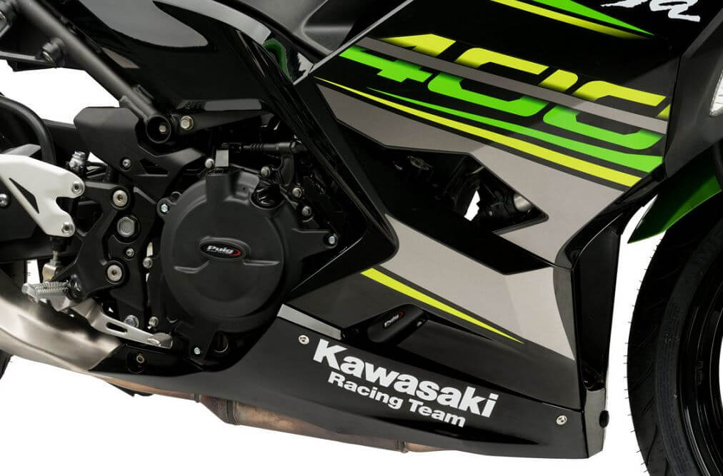 Puig Engine Protective Cover '18-'23 Kawasaki Ninja 400