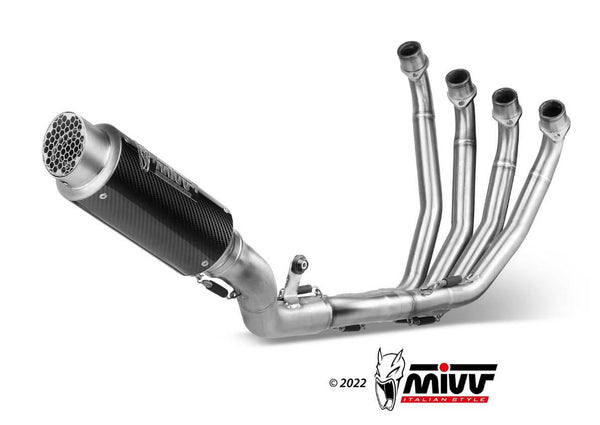 MIVV GP Pro Carbon Stainless Steel Full Exhaust '19-'23 Honda CB650R/CBR650R