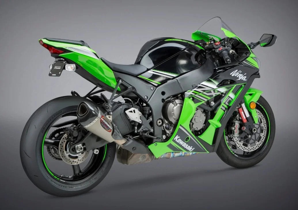 Yoshimura ALPHA T Slip-On Exhaust 12-20 Kawasaki ZX-10R/RR