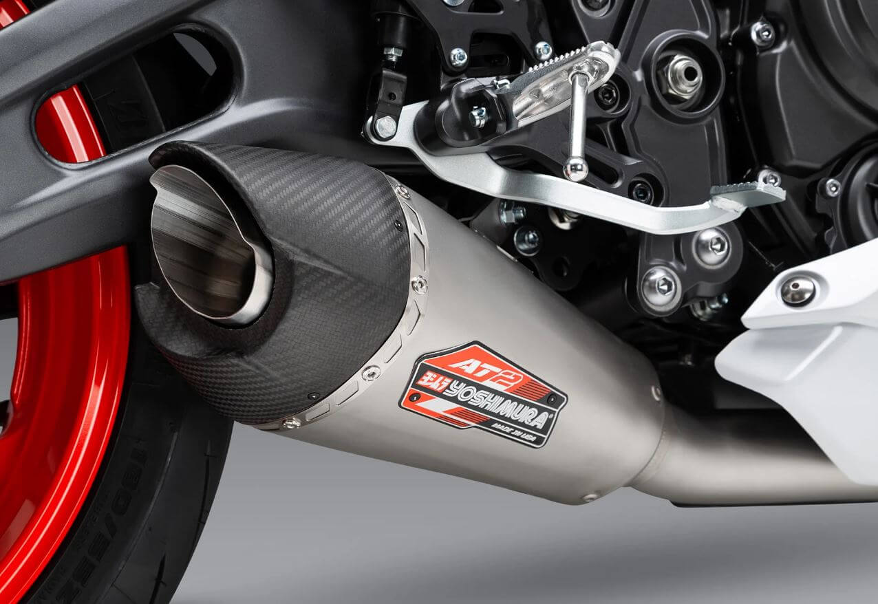 Yoshimura Race AT2 Stainless Full Exhaust 15-24 Yamaha FZ-07/MT-07, 22-25 YZF-R7
