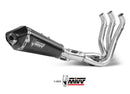 MIVV Delta Race Black Stainless Steel Full Exhaust '21-'23 Triumph Trident 660