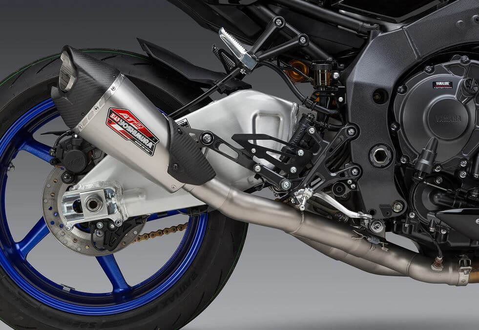 Yoshimura Race AT2 Stainless 3/4 Slip-On Exhaust '22-'24 Yamaha MT-10