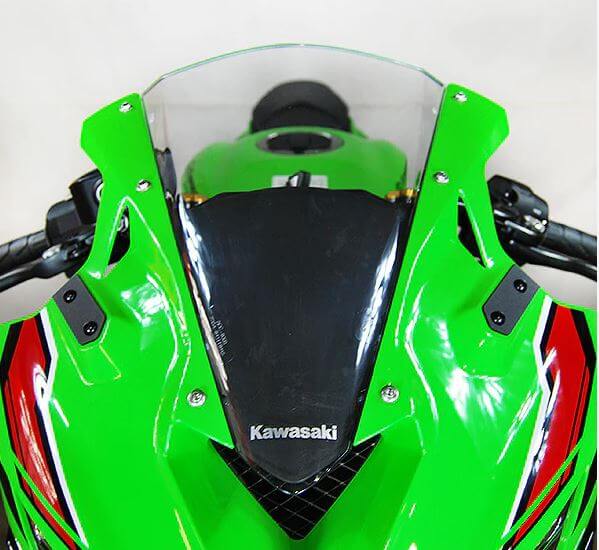 New Rage Cycles Mirror Block Off Plates '23- Kawasaki Ninja ZX-4R