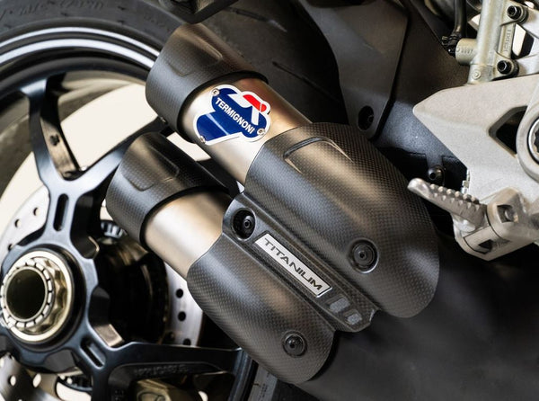 Termignoni Double Silencer Titanium Slip-On Exhaust 21-25 Ducati Supersport 950/S