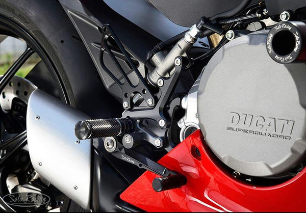 Waase-Ducati 899用の調整可能なリアセット,フットレストとフットレスト付きのリアセット,2014ウィンドウモデル2015