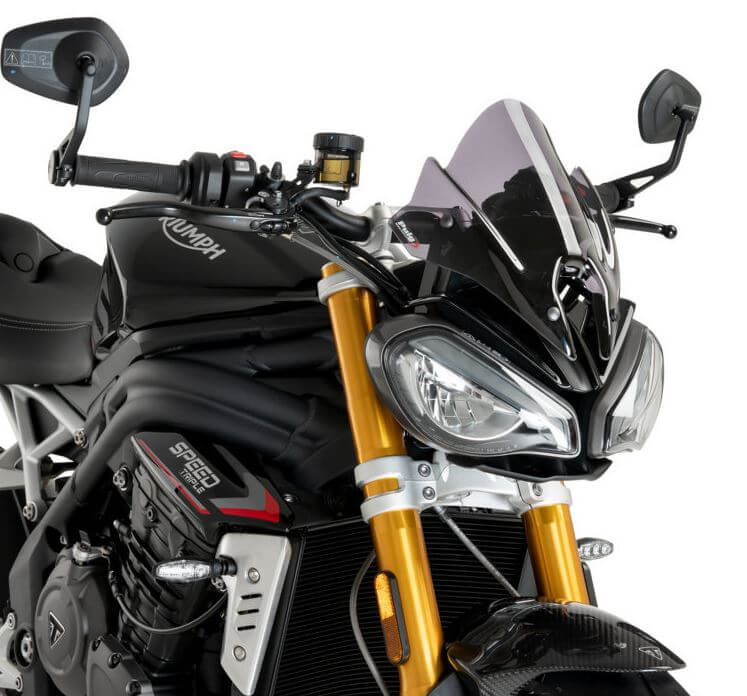 Puig Racing New Generation Windscreen '21-'23 Triumph Speed Triple 1200 RS