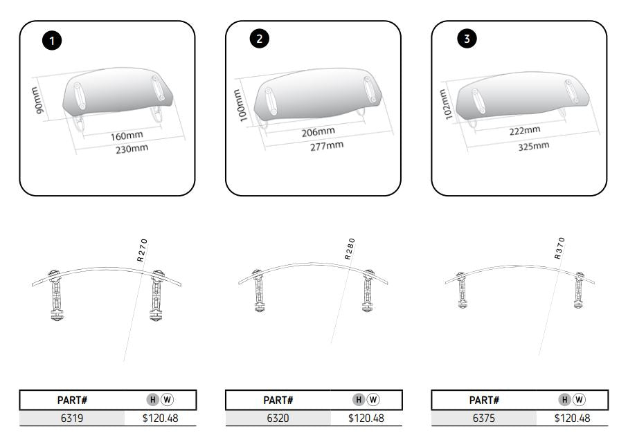 Shop Puig Multi Adjustable Clip-On Windscreen Visor