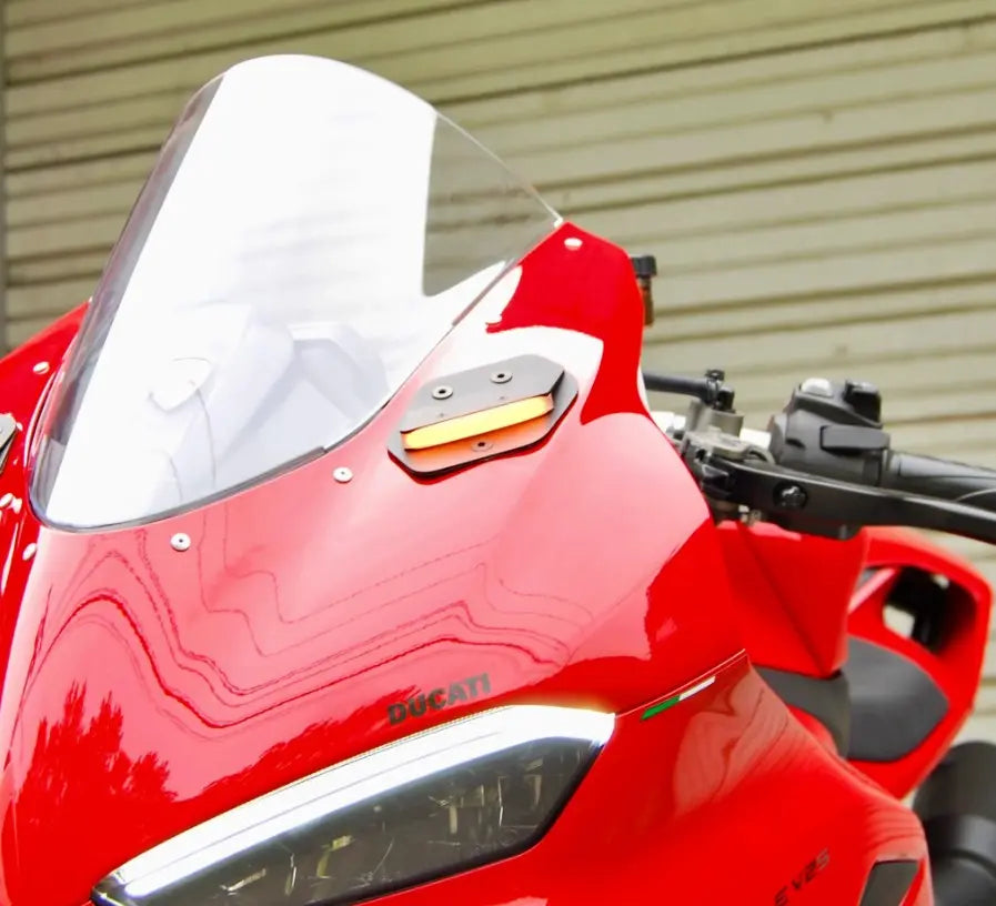 New Rage Cycles Mirror Block Off Turn Signals 25-26 Ducati Panigale V2