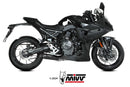 MIVV X-M5 Black Stainless Steel Full Exhaust 23-24 Suzuki GSX-8S/R