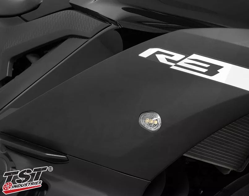 TST Industries GRT Front LED Flushmount Turn Signals 15-24 Yamaha R3