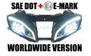 Motodynamic Full LED Projection Head Light Assembly with DRL '08-'16 Yamaha R6