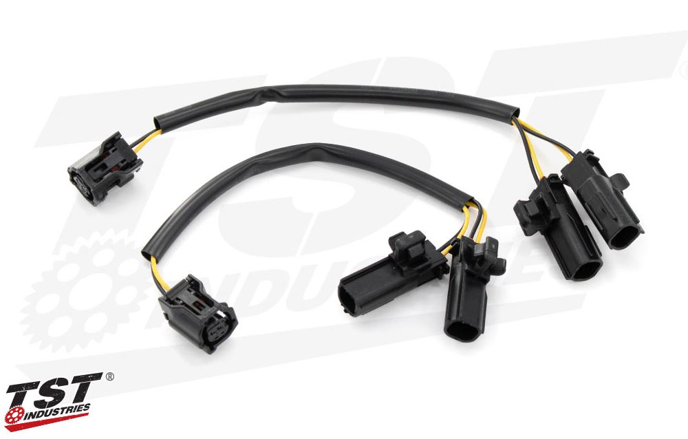 TST Industries Y-Style Signal Harness Splitters for Select Yamaha Motorcycles