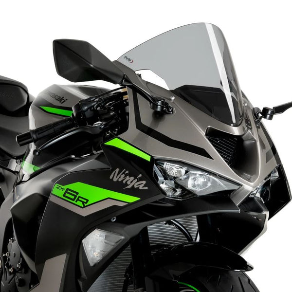 モカ Buy Puig R-Racer Windscreen 24-25 Kawasaki ZX6R– Motostarz